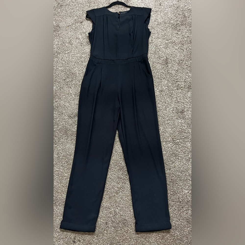 Zara Black Tailored Trousers with Pleated Front